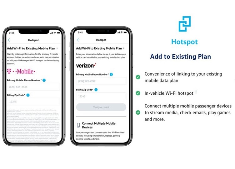 Volkswagen Launches Car Net Carrier Of Choice Relationship With Verizon And T Mobile Volkswagen Us Media Site